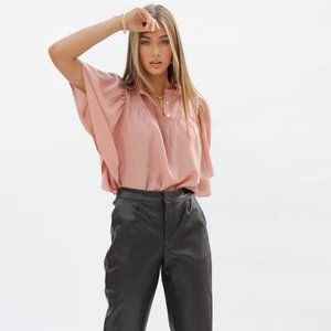 NWT Bishop + Young Camille Voile Blouse